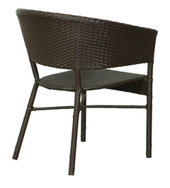 Bud Outdoor Patio Seating Set 2 Chairs and 1 Table Set (Brown)