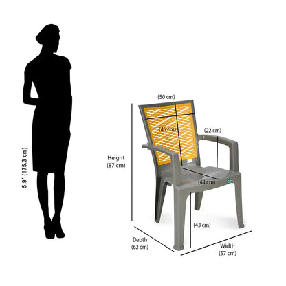 Nilkamal CHR2226 Plastic Arm Chair