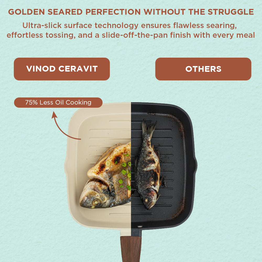 Vinod Ceravit Grill Pan Square - 24 cm