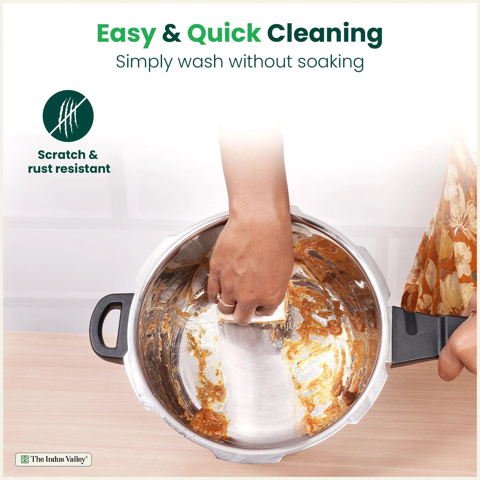 QuicKooker Tri-Steel Stainless Steel Pressure Cooker, Premium Quality, 3 Layer Heavy Bottom, 100% Safe, ISI Certified, 3 Yr Warranty, Induction & Gas, 3/5 L