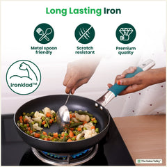 100% Pure Sheet Iron Cookware Set – Tawa, Fry Pan, Kadai with Silicone Handle, Pre-Seasoned, Induction & Gas Compatible + Free ₹400 Tadka Pan