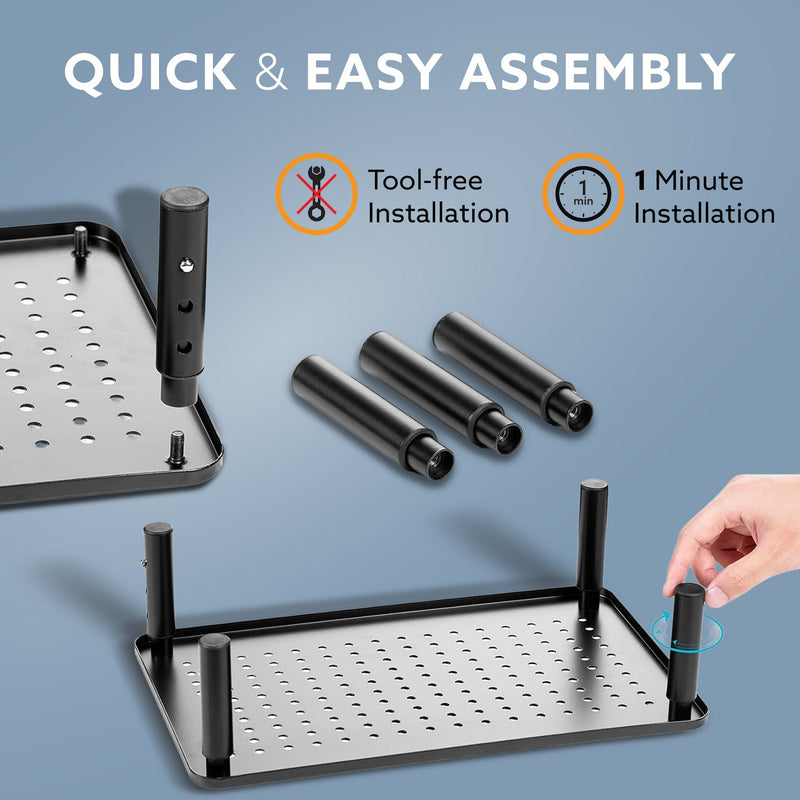 AGARO Monitor Stand for Desk, Laptop Stand & PC Riser, 3-Level Height Adjustable, Compatible with 24”, 27”, 29” & 32” Mo