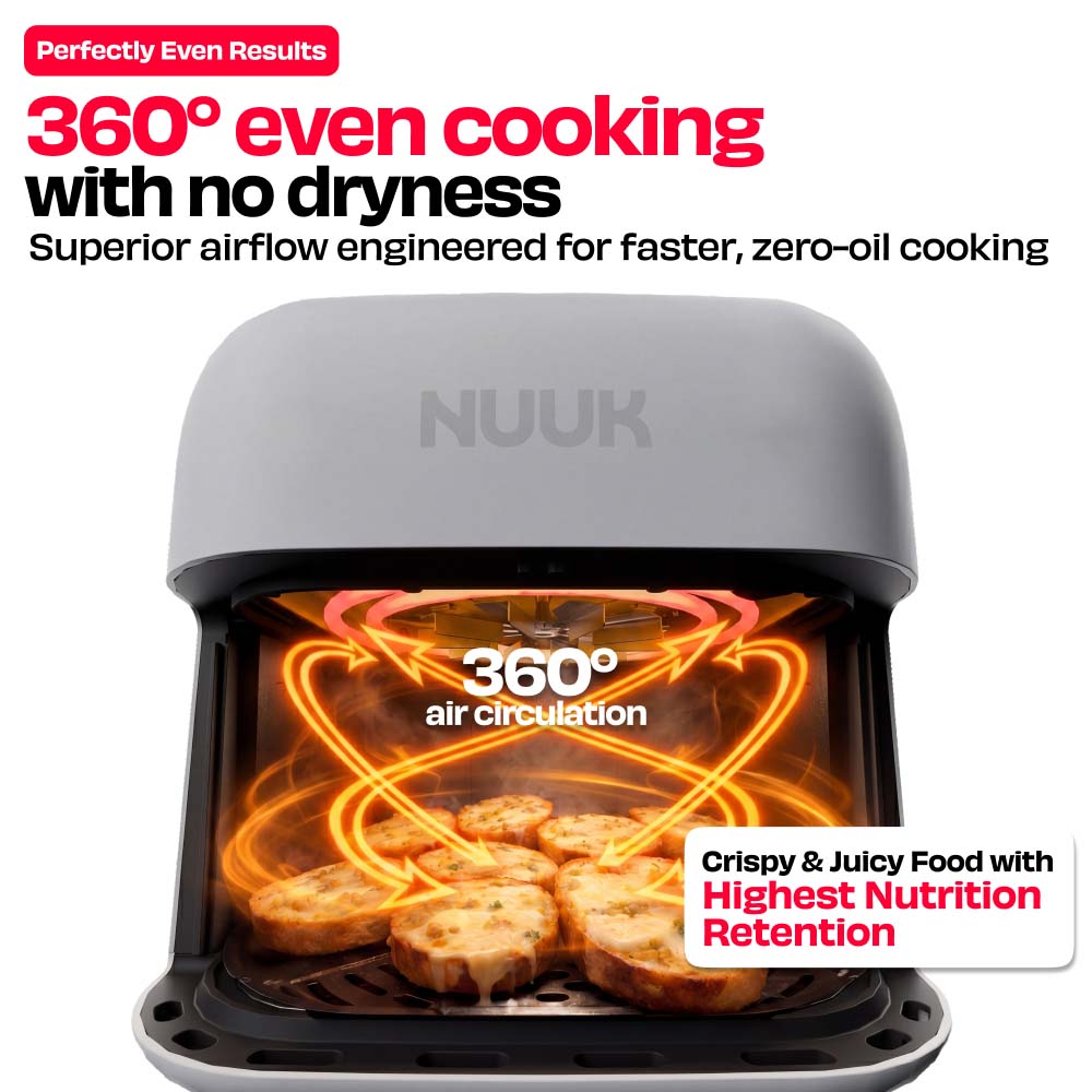 World's 1st 100% Toxin-Free ILAG® Certified CeramicTech™ Air Fryer with XL Basket | BRĪSK
