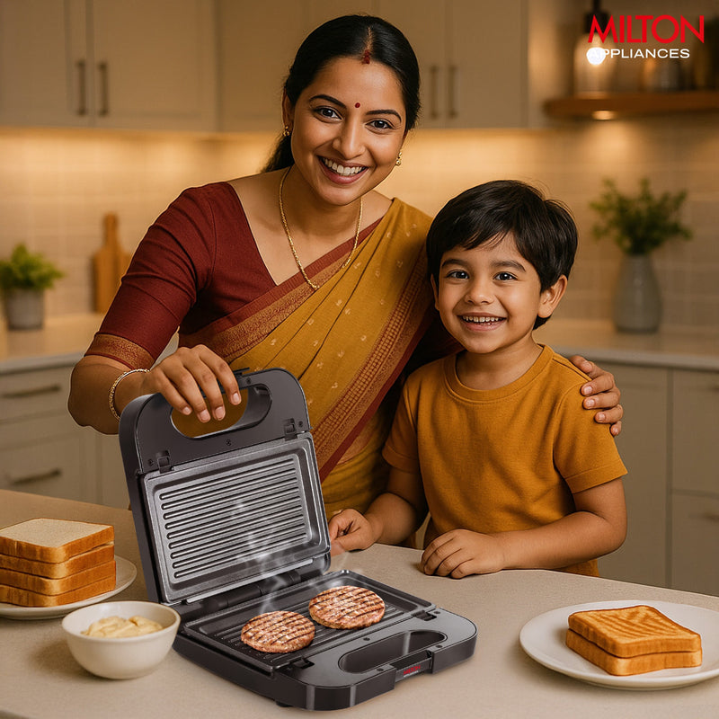 Wodden Sandwich Griller HSM003 3-IN-1  (Milton)