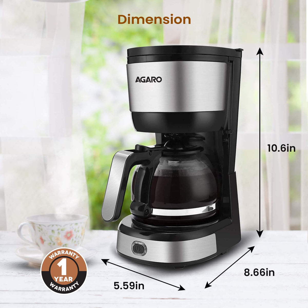 AGARO Royal Drip Coffee Maker - 750W