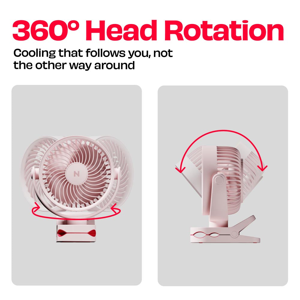 Personal Clip Fan with SharkGrip™ | KLĪP