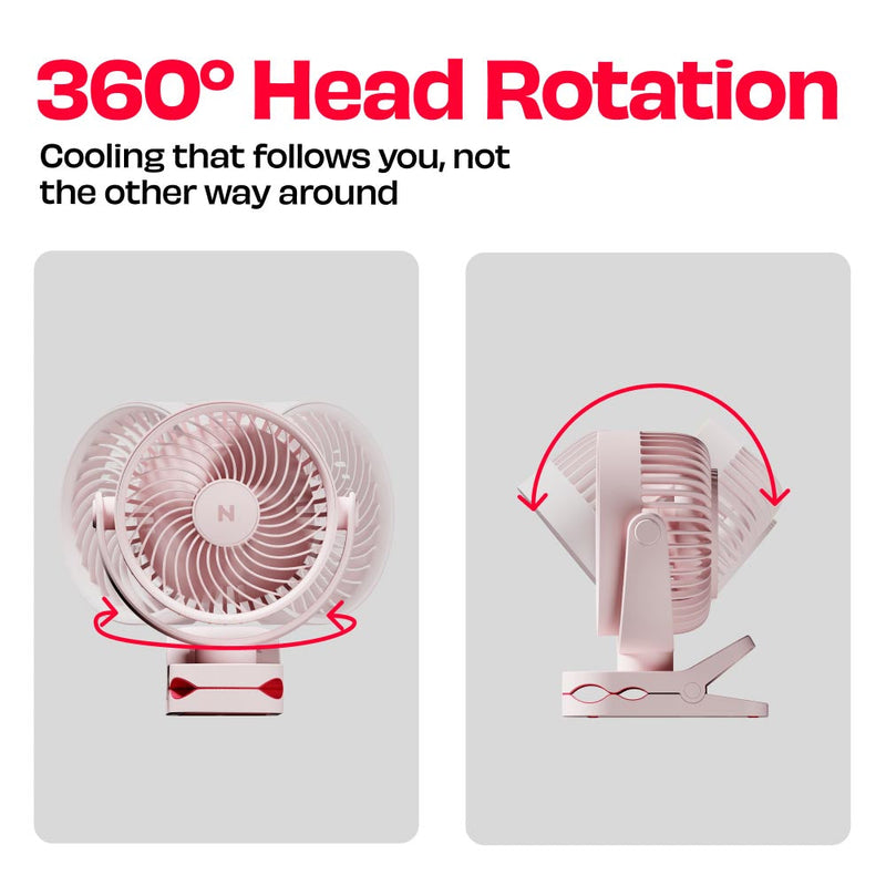 Personal Clip Fan with SharkGrip™ | KLĪP
