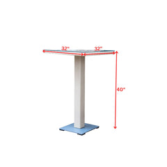 Meier Outdoor Patio Bar Sets 2 Chairs and 1 Table (White)