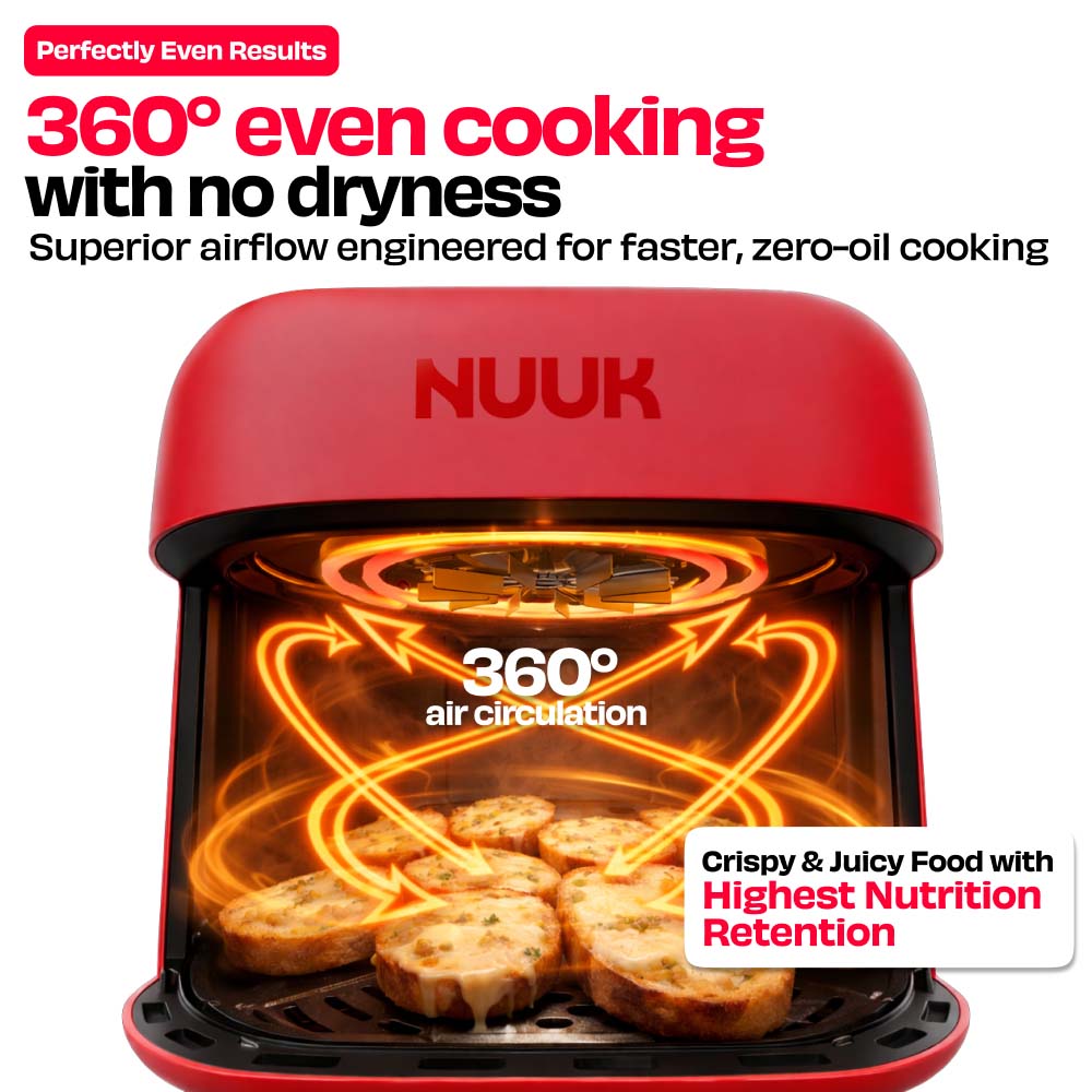World's 1st 100% Toxin-Free ILAG® Certified CeramicTech™ Air Fryer with XL Basket | BRĪSK