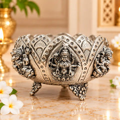 Brass Ashtalakshmi Louts Urli Bowl (3 Inch)