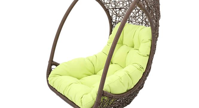 Bianchi Single Seater Hanging Swing Without Stand For Balcony , Garden Swing (Dark Brown )