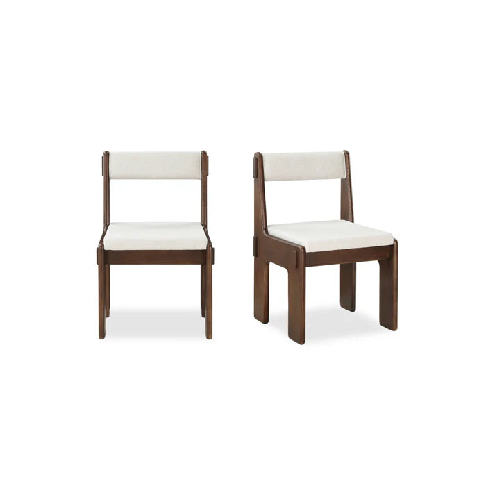 Contemporary Upholstered Dining Chairs – Premium Wooden Frame (Set of 2)