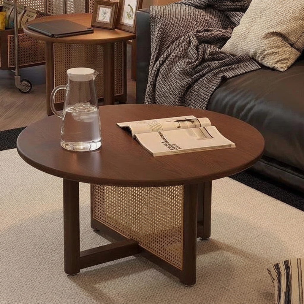 Modern Round Wooden Coffee Table