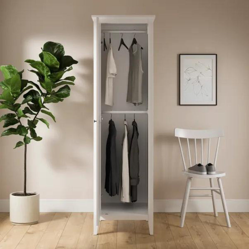 Wynmist Solid Wood 1 Door Wardrobe