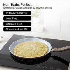 Prestige Ceraglide Duo Ceramic Coating Non Stick Aluminium Cookware Omni Tawa Dia 25 cm, Prestige Ceraglide Duo Ceramic Coating Non Stick Aluminium Cookware Fry Pan Dia 24 cm (1.6 Litre)