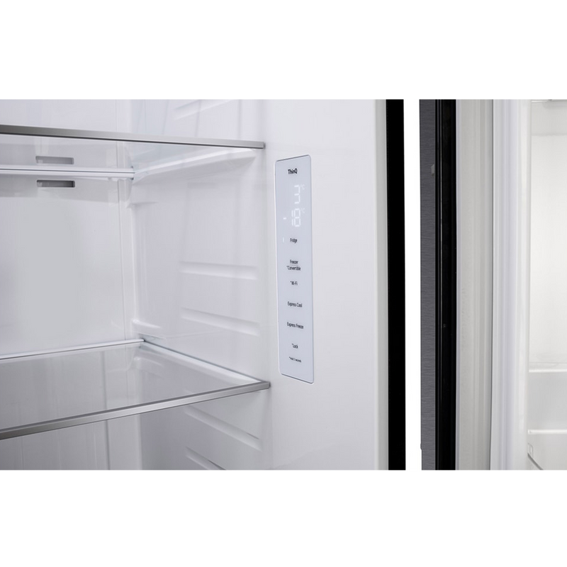 LG 630 Litres 3 Star Frost Free Side by Side Door Smart Wifi Enabled Refrigerator with Multi Air Flow (GL-L257CMC3, Matt Black)