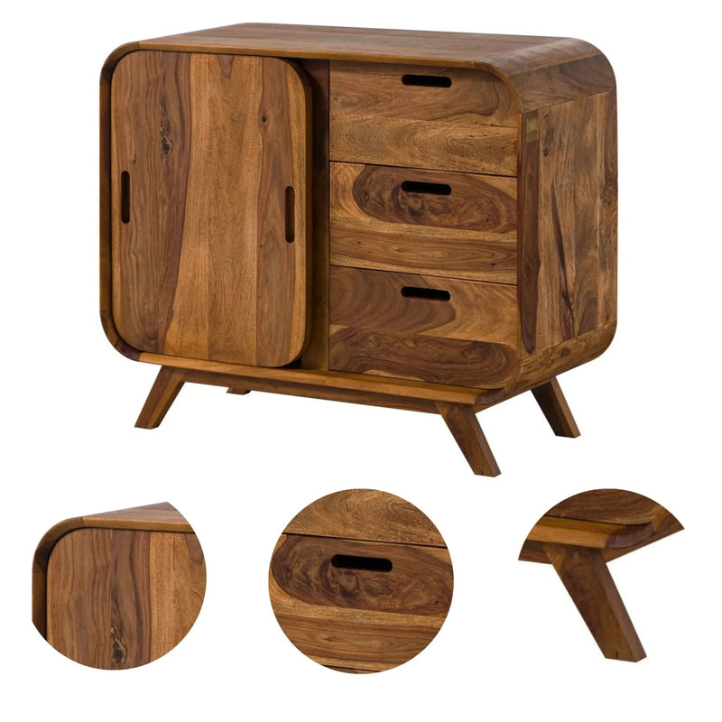 Marwar  Solid Sheesham Wood Storage Cabinet