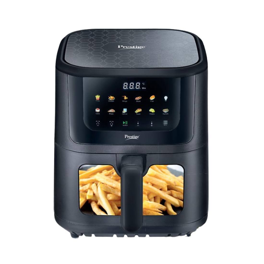Prestige Crysta Chef Air Fryer 5.5 L + Prestige Nutri-Mate 400W Mixer Grinder, 2 Jars & 3 Lids, Dual Safety Interlock, 1Y Warranty
