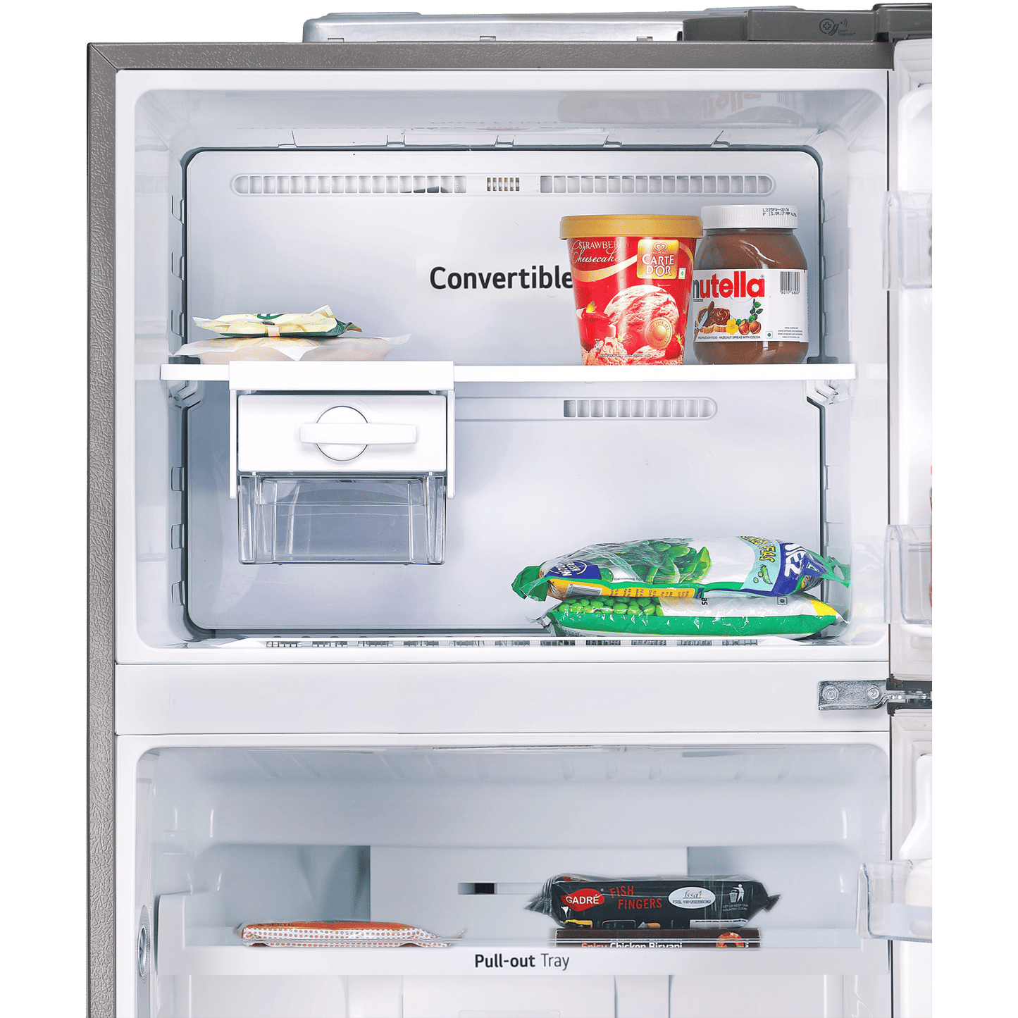 LG 446 Litres 1 Star Frost Free Double Door Convertible Refrigerator with Door Cooling Plus Technology (GL-T502CPZR, Shiny Steel)
