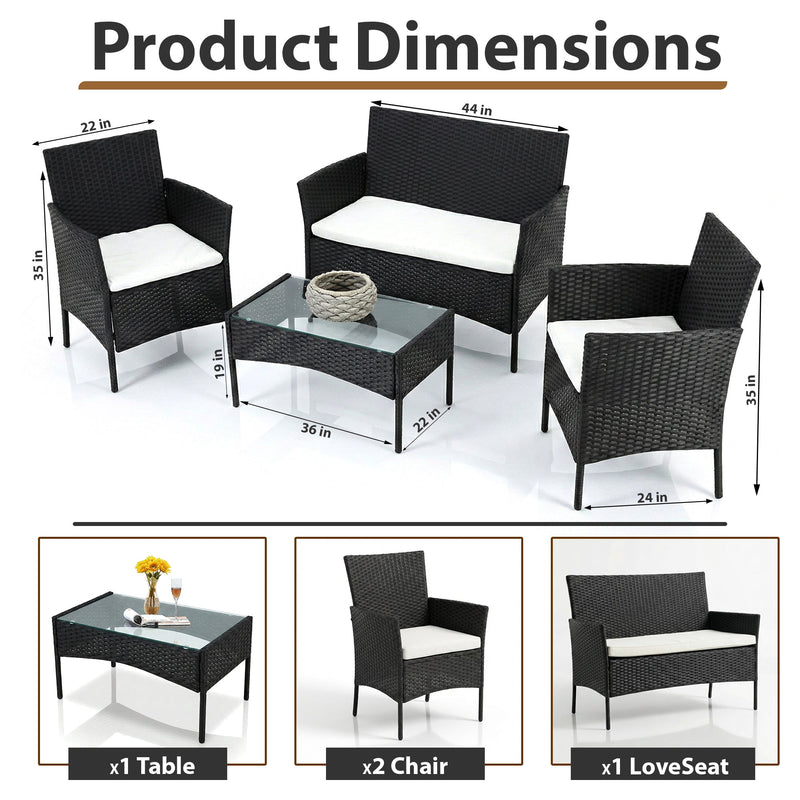Aaru Outdoor Sofa Set 2 Seater , 2 Single seater and 1 Center Table Set