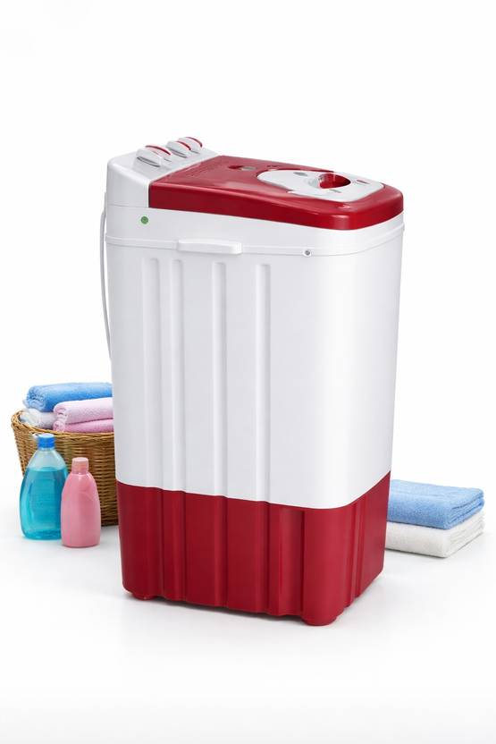 Akai 8 kg Washer only White, Maroon (AKM-80CRP)-2