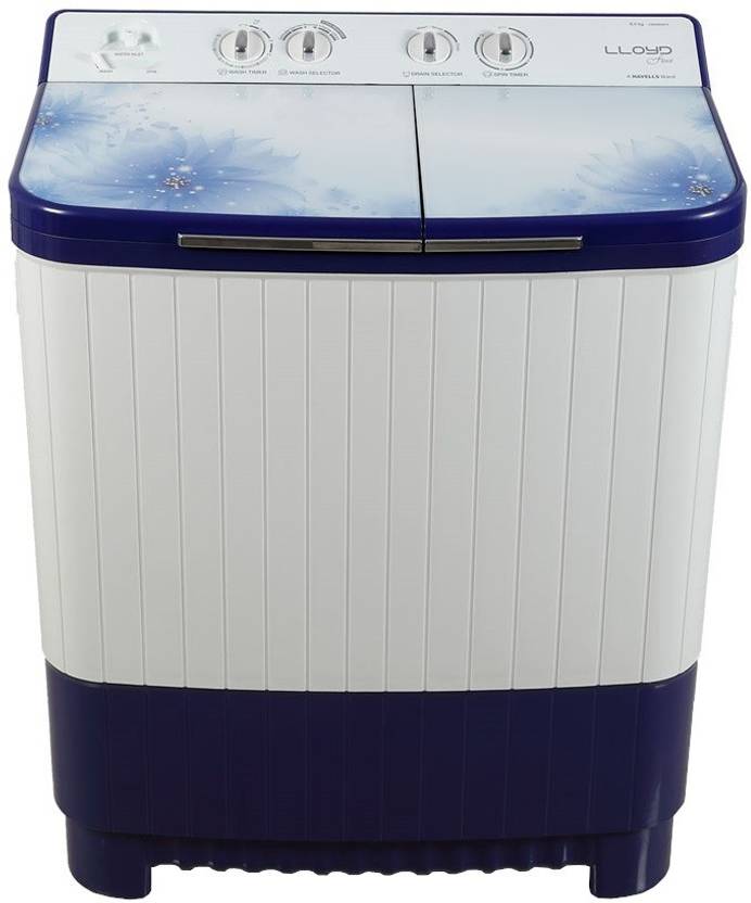 Lloyd by Havells 8 kg Semi Automatic Top Load Washing Machine Blue, White (LWMS80BT1)-1