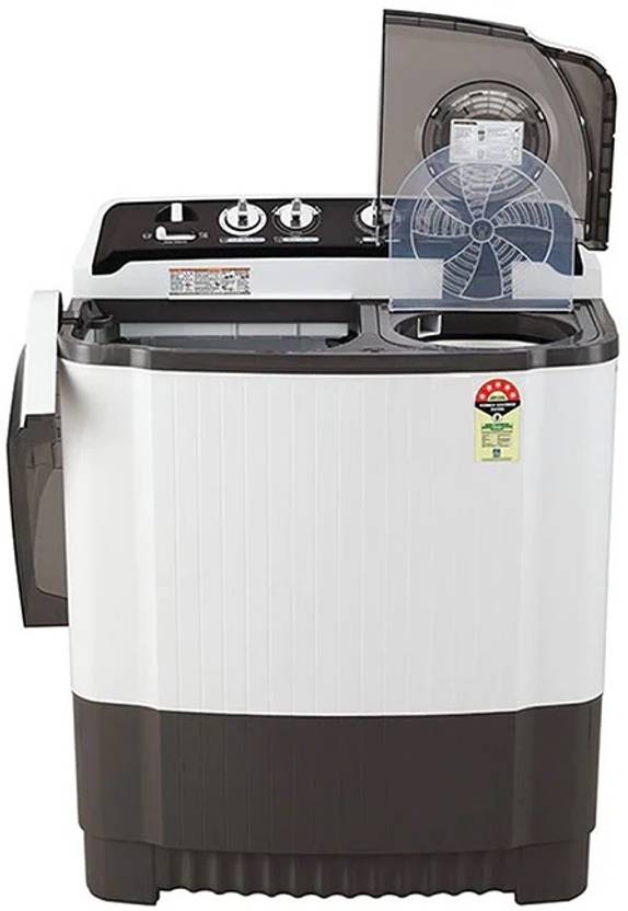 LG 8 kg Semi Automatic Top Load Washing Machine Grey, White (P8015SGAZ)-4