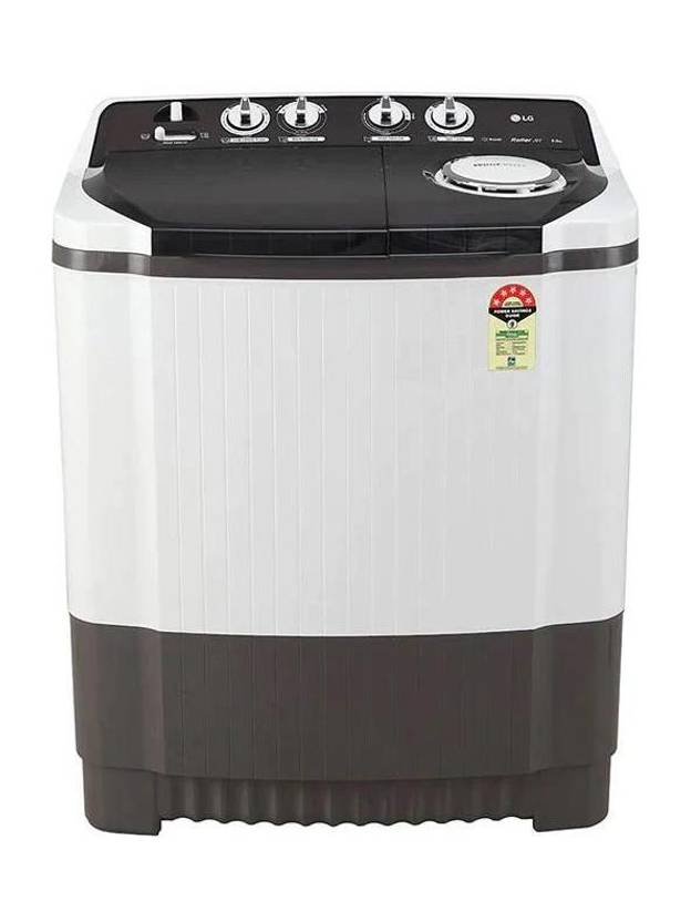 LG 8 kg Semi Automatic Top Load Washing Machine Grey, White (P8015SGAZ)-1