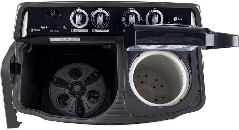 LG 8 kg Semi Automatic Top Load Washing Machine Black (P8015SKAZ)-3