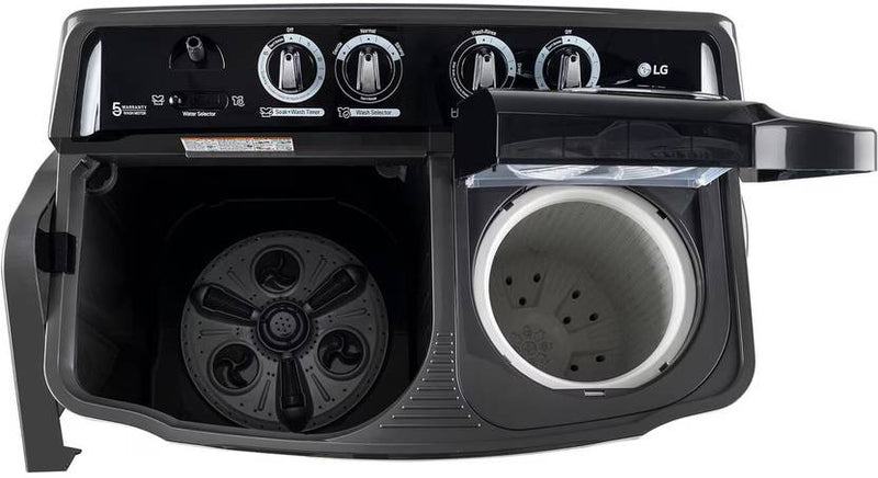 LG 8 kg Semi Automatic Top Load Washing Machine Black (P8015SKAZ)-3