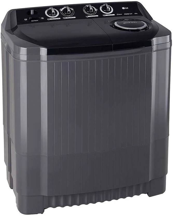 LG 8 kg Semi Automatic Top Load Washing Machine Black (P8035SKMZ)-2