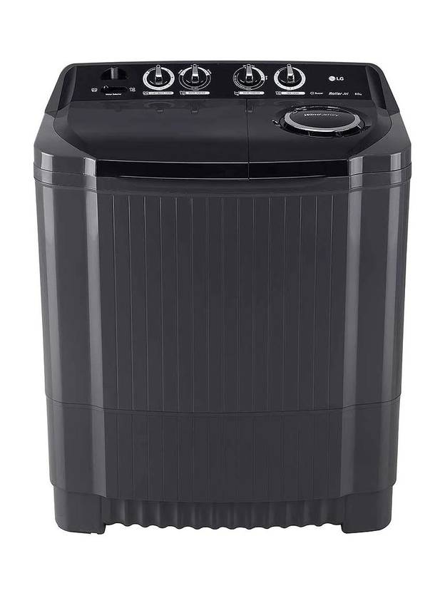 LG 8 kg Semi Automatic Top Load Washing Machine Black (P8035SKMZ)