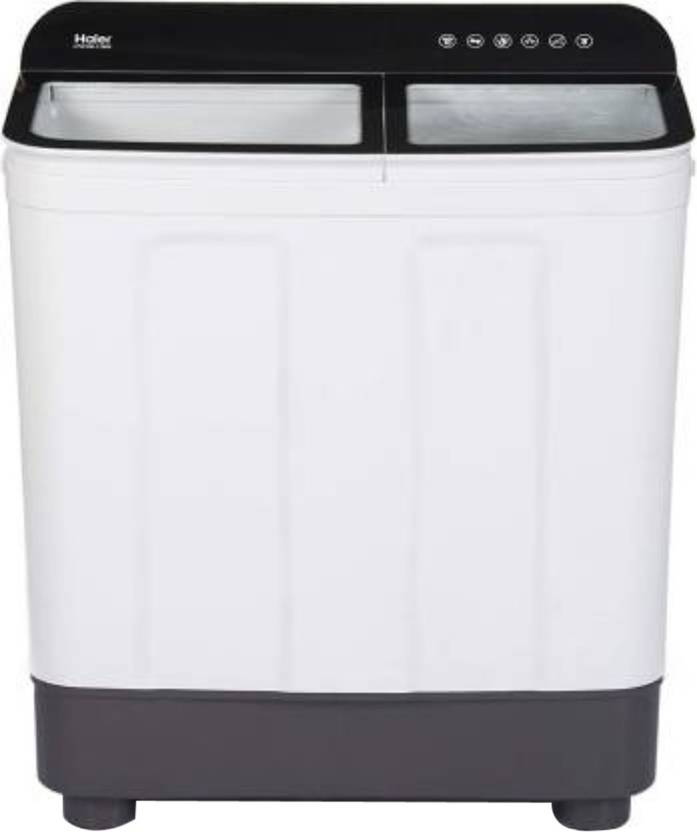 Haier 8.5 kg Semi Automatic Top Load Washing Machine Black, White (HTW85-178BK)
