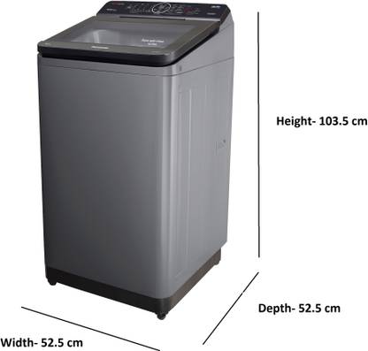 Panasonic 8 kg with Wi-Fi Enabled Fully Automatic Top Load Washing Machine with In-built Heater Grey (NA-F80AH1CRB)