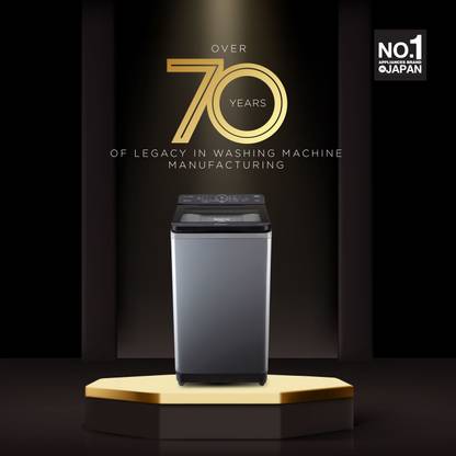 Panasonic 8 kg with Wi-Fi Enabled Fully Automatic Top Load Washing Machine with In-built Heater Grey (NA-F80AH1CRB)