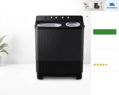 Samsung 8/8 kg Washer with Dryer with In-built Heater Black (Semi Controlling WT08A4260GD/TL)-2