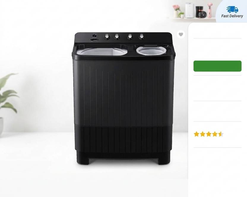 Samsung 8/8 kg Washer with Dryer with In-built Heater Black (Semi Controlling WT08A4260GD/TL)-2