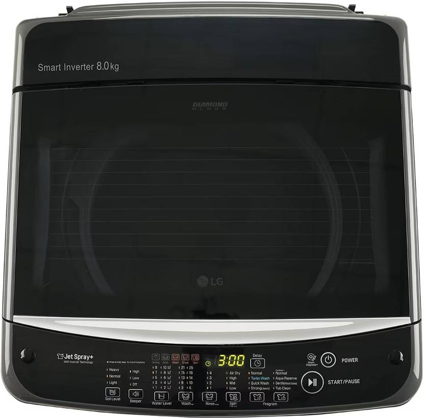 LG 8 kg Fully Automatic Top Load Washing Machine Black (T80SNMB1Z)-4