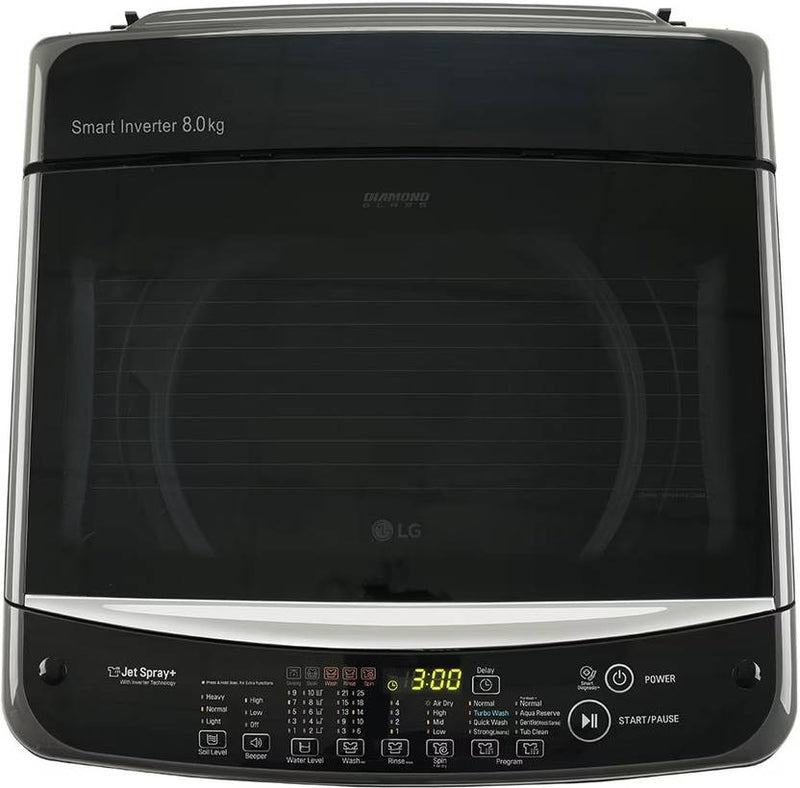 LG 8 kg Fully Automatic Top Load Washing Machine Black (T80SNMB1Z)-4