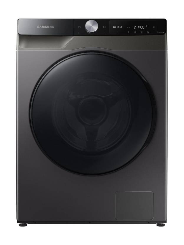 Samsung 8/6 kg Washer with Dryer With Steam AI Control, Wi-Fi EnabledReady to Wear Clothes Grey (WD80T604DBX/TL)-1