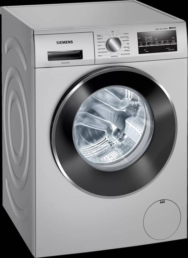 Siemens 8 kg Fully Automatic Front Load Washing Machine with In-built Heater Silver (WM14J46SIN)-1