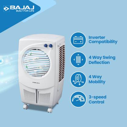 BAJAJ 24 L Room/Personal Air Cooler (White, PMH 25 DLX (480126))