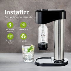 Instafizz Soda Maker – Jumbo Pack with 2 cylinders and 4 PET Bottles