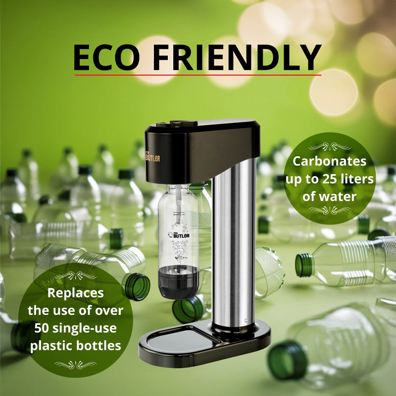 Instafizz Soda Maker – Jumbo Pack with 2 cylinders and 4 PET Bottles