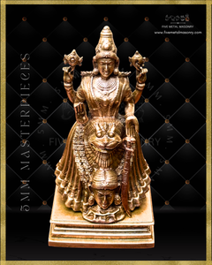 Kollur Mookambika  Panchaloha Bronze Icon - 5"-  Masterpieces Collection