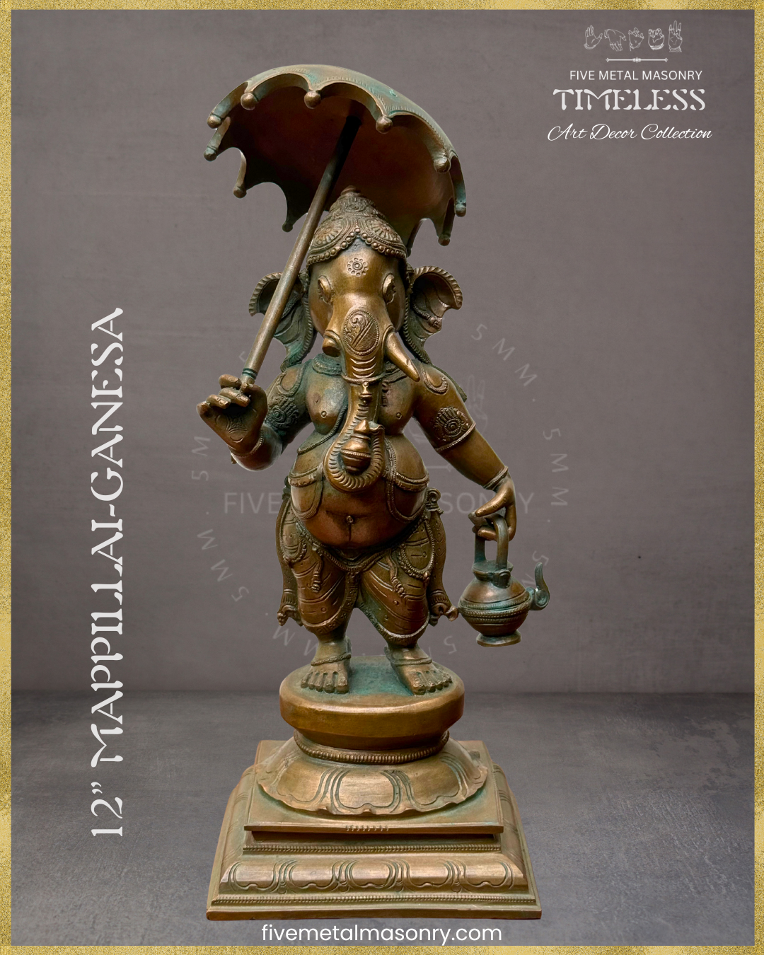 Mappillai Ganesha  Panchaloha Bronze Icon - 11"- Timeless Collection