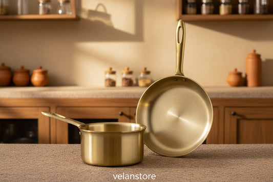Bronze/Kansa Combo (Saucepan +  Sautépan)