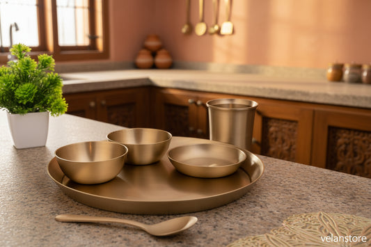 Kansa/Bronze Plate - Complete set