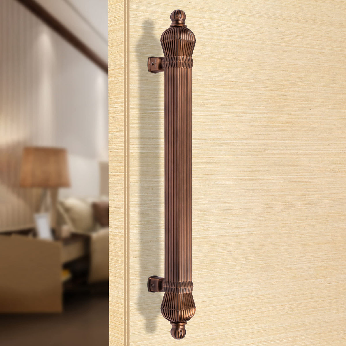 Plantex Taj Heavy Duty Main Door Handle - 17-Inch Pull Push Handle for Doors - Pack of 1 (319-Copper Antique Finish) - 3 Years Warranty