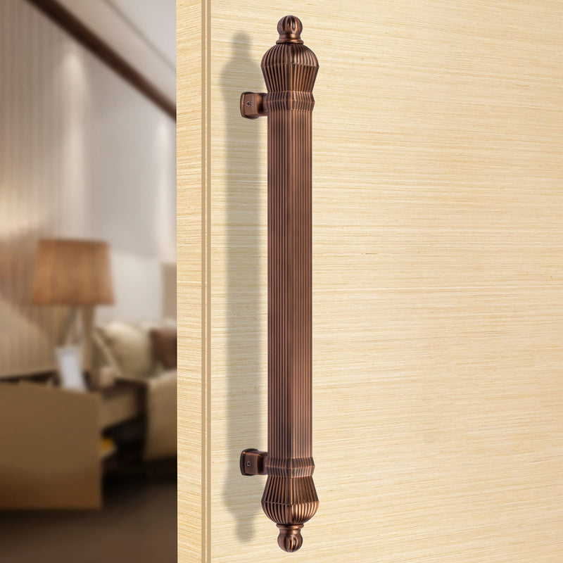 Plantex Taj Heavy Duty Main Door Handle - 17-Inch Pull Push Handle for Doors - Pack of 1 (319-Copper Antique Finish) - 3 Years Warranty-1